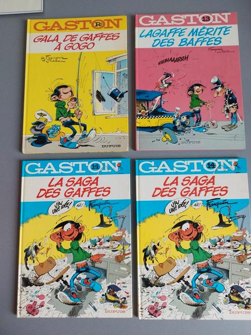 Gaston R1 13 14 EO Franquin, Livres, BD, Utilisé, Série complète ou Série, Enlèvement ou Envoi