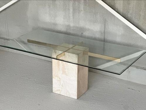 Artedi travertin eettafel, ca 1980’s, Antiek en Kunst, Antiek | Meubels | Tafels, Ophalen
