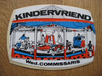 Vintage Kermis Sticker Paardenmolen Kindervriend  beschikbaar voor biedingen