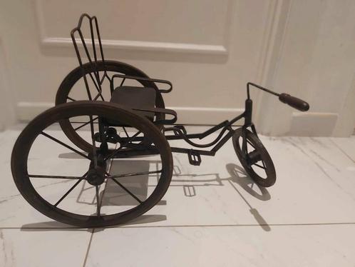 Grote vintage metalen en houten handgemaakte antieke, Huis en Inrichting, Woonaccessoires | Overige, Zo goed als nieuw, Ophalen of Verzenden