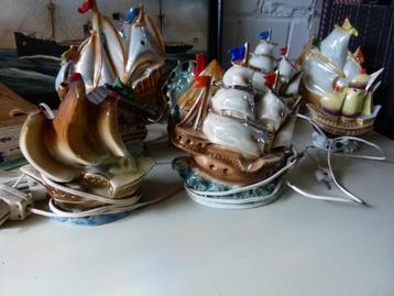 vintage huisjes scheepjes parfumlamp 40er-60er jaren per st beschikbaar voor biedingen