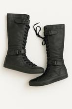 Converse All Star leren laarzen unieke editie maat 41, Hoge laarzen, Zwart, Ophalen of Verzenden, Zo goed als nieuw