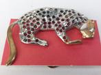 Luipaard/panter broche, Handtassen en Accessoires, Broches, Overige materialen, 4 tot 7 cm, Gebruikt, Ophalen of Verzenden