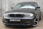 BMW 118i Cabrio/Leder/Zetelv./cruise ctrl., Auto's, 1995 cc, Cabriolet, Zwart, Leder