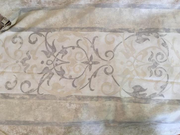 Mooie decoratieve stof met neutrale tinten, 614cm  146 cm, Hobby en Vrije tijd, Stoffen en Lappen, Nieuw, Katoen, 120 cm of meer