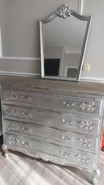 Commode +miroir, Maison & Meubles, Armoires | Commodes, Enlèvement, Utilisé, Autres essences de bois