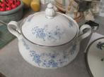 soupière blanche motif bleu, Ophalen