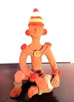 EXOTISCHE TERRACOTTA FIGUUR - zelfbewuste kwast, Ophalen