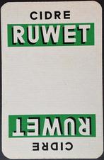1 Speelkaart Cidre Ruwet, Verzamelen, Ophalen of Verzenden, Zo goed als nieuw