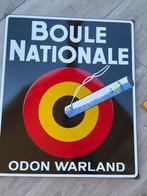 emaille reclame bord boule nationale, Verzamelen, Ophalen, Nieuw, Reclamebord