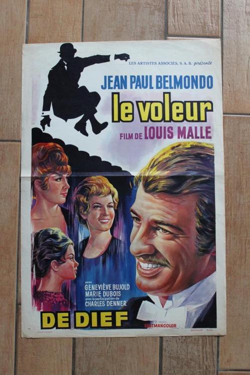filmaffiche Jean-Paul Belmondo le voleur 1967 filmposter, Collections, Posters & Affiches, Comme neuf, Cinéma et TV, A1 jusqu'à A3