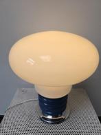 Italy 1970 Grande lampe vintage globe verre et metal, Antiquités & Art, Enlèvement