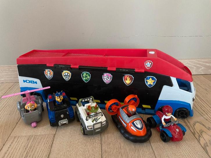 Paw Patrol Vrachtwagen (Patroller) met 5 figuurtjes, Kinderen en Baby's, Speelgoed |Speelgoedvoertuigen, Gebruikt, Ophalen of Verzenden