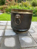 Grote oude kopere bloempot, Tuin en Terras, Overige materialen, Gebruikt, Minder dan 30 cm, Ophalen of Verzenden
