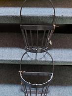 2 metalen muurhangers voor bloemschikken, decoratie. 30 cm, Ophalen of Verzenden, Nieuw
