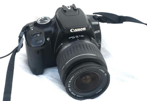 Canon 400D + 18-55 + 1 batterij + 2 kaarten + 1 cameratas, Audio, Tv en Foto, Fotocamera's Digitaal, Zo goed als nieuw, Spiegelreflex