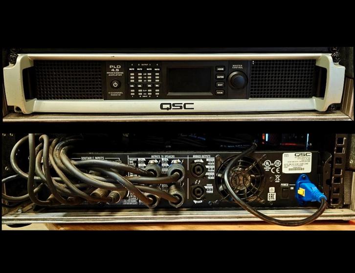 QSC PLD4.5 versterkers met ingebouwde processor, Muziek en Instrumenten, Versterkers | Keyboard, Monitor en PA, Gebruikt, Ophalen