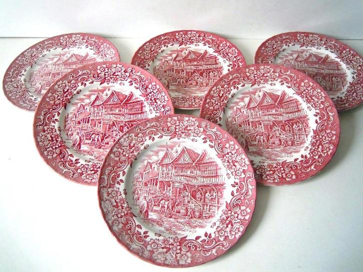 Platte borden Royal Tudor Ware, Antiek en Kunst, Antiek | Servies los, Ophalen of Verzenden