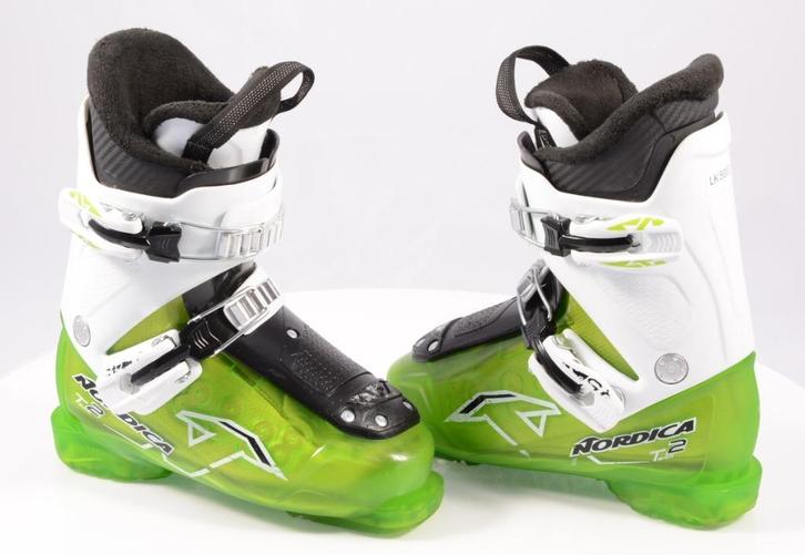 30 30,5 EU kinder skischoenen NORDICA TEAM 2, green/white, Sport en Fitness, Skiën en Langlaufen, Gebruikt, Schoenen, Ski, Nordica