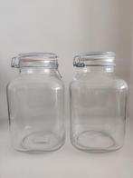 Set van 2 glazen potten (3 liter), Ophalen, Gebruikt, Glas