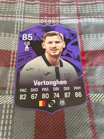 Voetbalkaartje (37cmx25cm) - Jan Vertonghen / RSCA beschikbaar voor biedingen