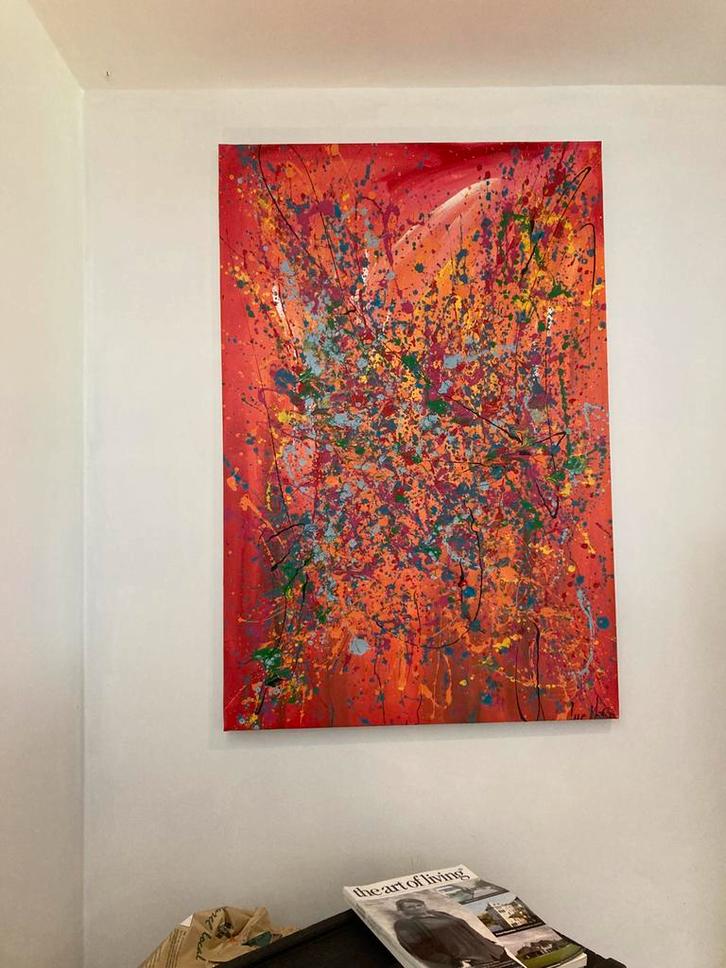 Luc Mora, Antiek en Kunst, Kunst | Schilderijen | Abstract, Ophalen