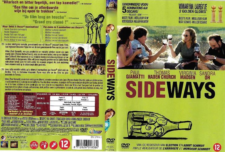De dvd Sideways van Paul D. Robinson, Cd's en Dvd's, Dvd's | Komedie, Nieuw in verpakking, Romantische komedie, Alle leeftijden