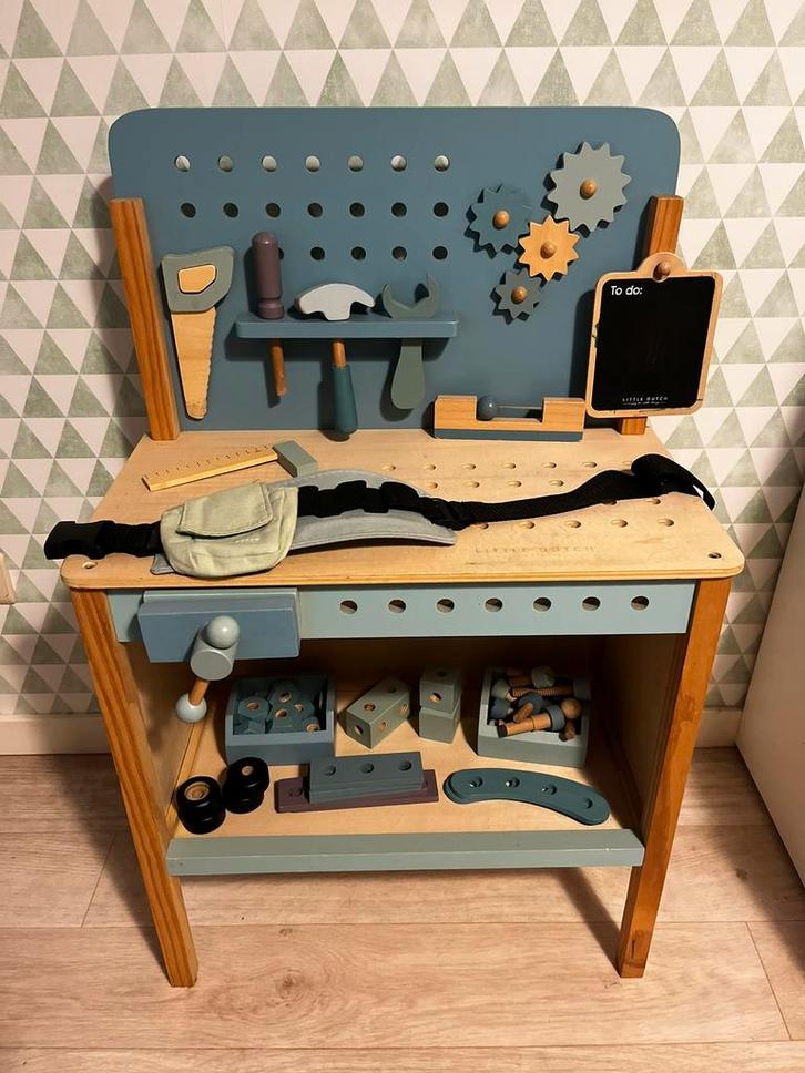 Little Dutch werkbank, Kinderen en Baby's, Speelgoed | Houten speelgoed, Gebruikt, Ophalen
