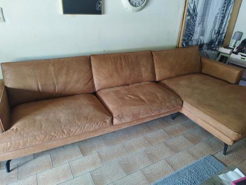 Mooie deinleder hoek salon, Huis en Inrichting, Zetels | Complete zithoeken, Zo goed als nieuw, Ophalen