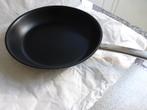 nooit gebruikte antikleeflaag braadpan dia 28 cm hoogte 6cm, Huis en Inrichting, Ophalen, Inox, Nieuw, Keramische plaat