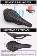 Lichtgewicht 3D Geprint Carbon Fietszadel, Fietsen en Brommers, Fietsonderdelen, Verzenden, Zo goed als nieuw, Zadel