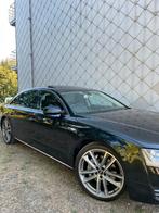 Audi A8 Long 3.0 diesel RECHTS stuur! Volant a droite!, Auto's, Audi, Automaat, Zwart, Zwart, Leder