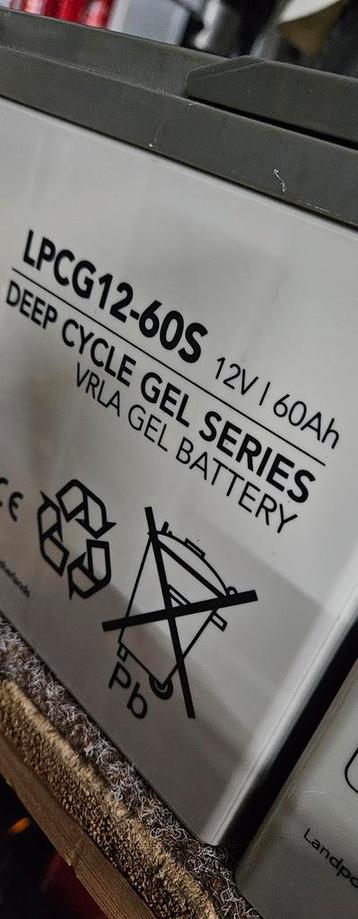 Nieuwe 12v 60ah gel accu's / deep cycle accu's  beschikbaar voor biedingen