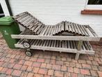 Ligstoel teak, Tuin en Terras, Ophalen, Gebruikt, Teakhout