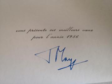 Handtekening Minister Philippe Maystadt 1986 beschikbaar voor biedingen