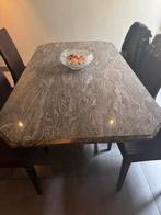 Eettafel marmer, Huis en Inrichting, Ophalen, Overige materialen, Gebruikt, 100 tot 150 cm