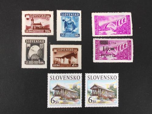 Slovaquie/Slovensko : 8 timbres, Timbres & Monnaies, Timbres | Europe | Autre, Enlèvement ou Envoi