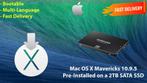 Mac OS X Mavericks 10.9.5 VoorGeïnstalleerd op SSD van 2 TB, Computers en Software, Besturingssoftware, Verzenden, Nieuw, MacOS