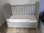 Babybedje met lades, matras, bedtextiel, 60 x 120 cm, Gebruikt, Minder dan 70 cm, Minder dan 140 cm, Ophalen