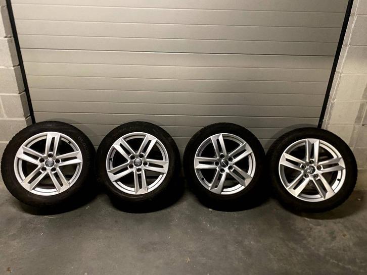 Winterkit Audi A4 (AVANT) - 225/50R17  - Alu velg + Band, Auto-onderdelen, Banden en Velgen, Banden en Velgen, Winterbanden, 17 inch