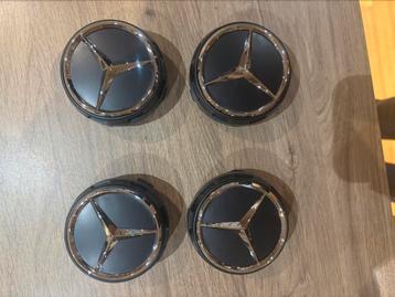 Mercedes amg wieldoppen naafdoppen centercaps 75mm beschikbaar voor biedingen