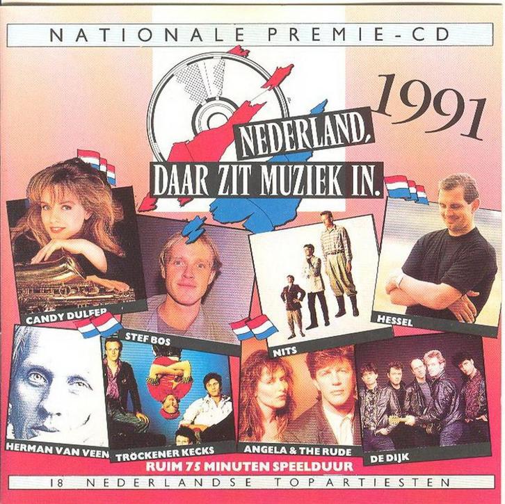 CD * NEDERLAND, DAAR ZIT MUZIEK IN 1991, Cd's en Dvd's, Cd's | Pop, Zo goed als nieuw, 1980 tot 2000, Ophalen of Verzenden