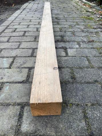 Stevige houten balken 220 cm lang 9,5cm x 7,5 cm beschikbaar voor biedingen
