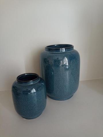 Hübsch Deens design vazen set blauw beschikbaar voor biedingen