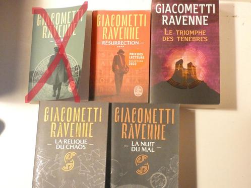 Giacometti Ravenne: 4 tomes policiers, Livres, Policiers, Comme neuf, Enlèvement
