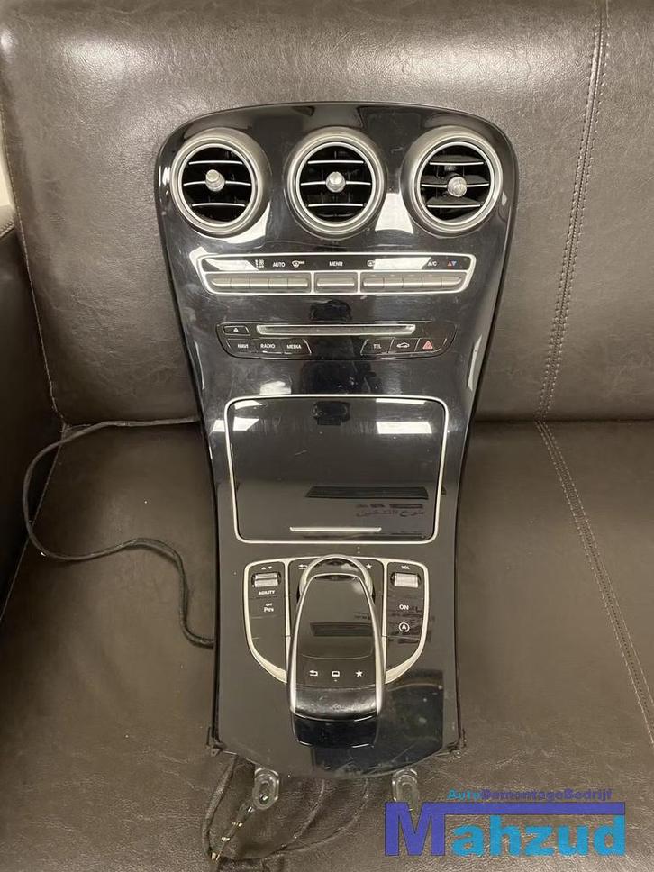 MERCEDES W205 C205 R205 C KLASSE MIDDENCONSOLE zwart metalli, Auto-onderdelen, Interieur en Bekleding, Mercedes-Benz, Gebruikt