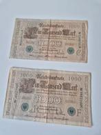 2 billets de 1000 - Allemagne - 1910, Ophalen of Verzenden