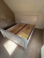 Bed twijfelaar 140x200, Huis en Inrichting, Slaapkamer | Bedden, Ophalen, Gebruikt, Twijfelaar, Wit