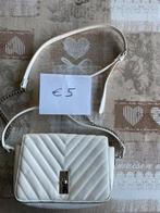 Witte handtas, Handtassen en Accessoires, Tassen | Damestassen, Ophalen, Gebruikt, Wit, Handtas