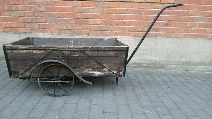 bloemenkar ijzer, Tuin en Terras, Tuinstekers, Gebruikt, Ophalen